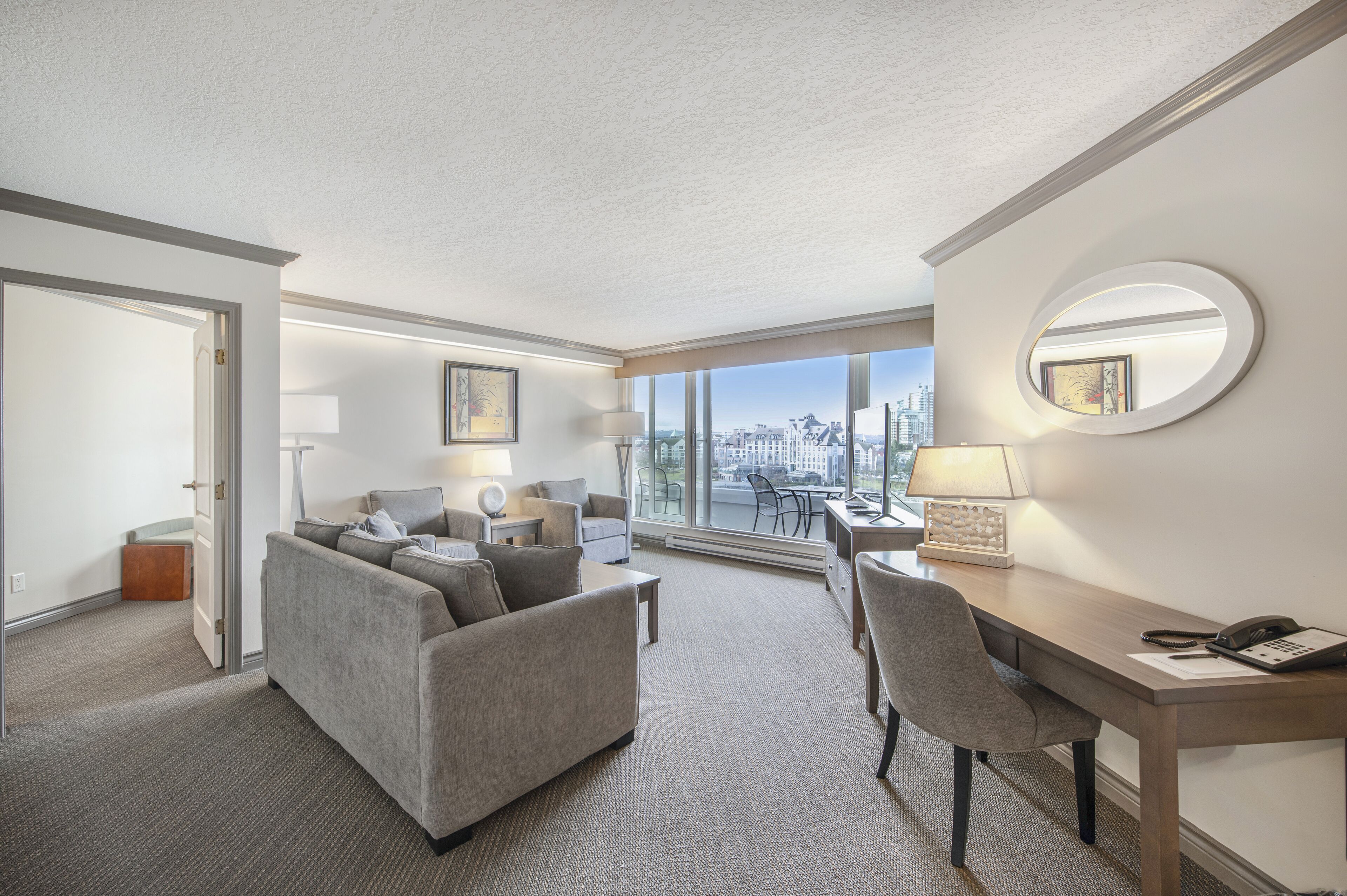 suite, 1 bedroom | living area | 50-inch smart tv with cable channels, tv