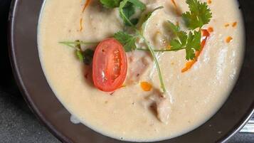 Breakfast, lunch, dinner served; Indian cuisine