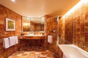 Separate bathtub and shower, rainfall showerhead, designer toiletries - InterContinental Adelaide by IHG (Adelaide)