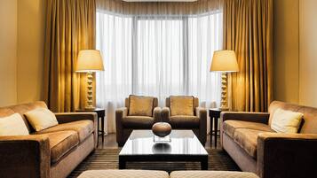Presidential Suite, 1 King Bed | Premium bedding, minibar, in-room safe, desk