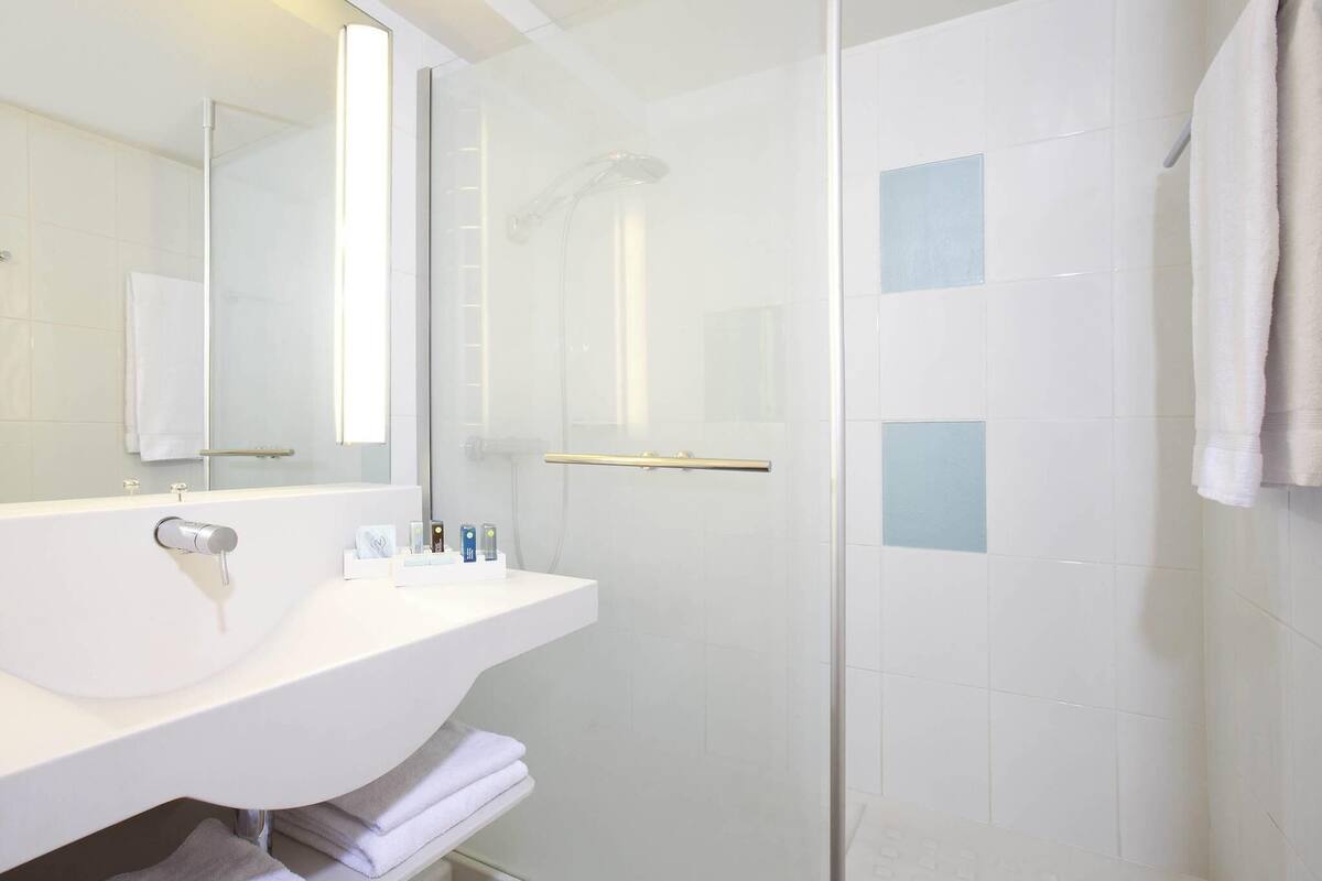 desk, blackout curtains, soundproofing, iron/ironing board