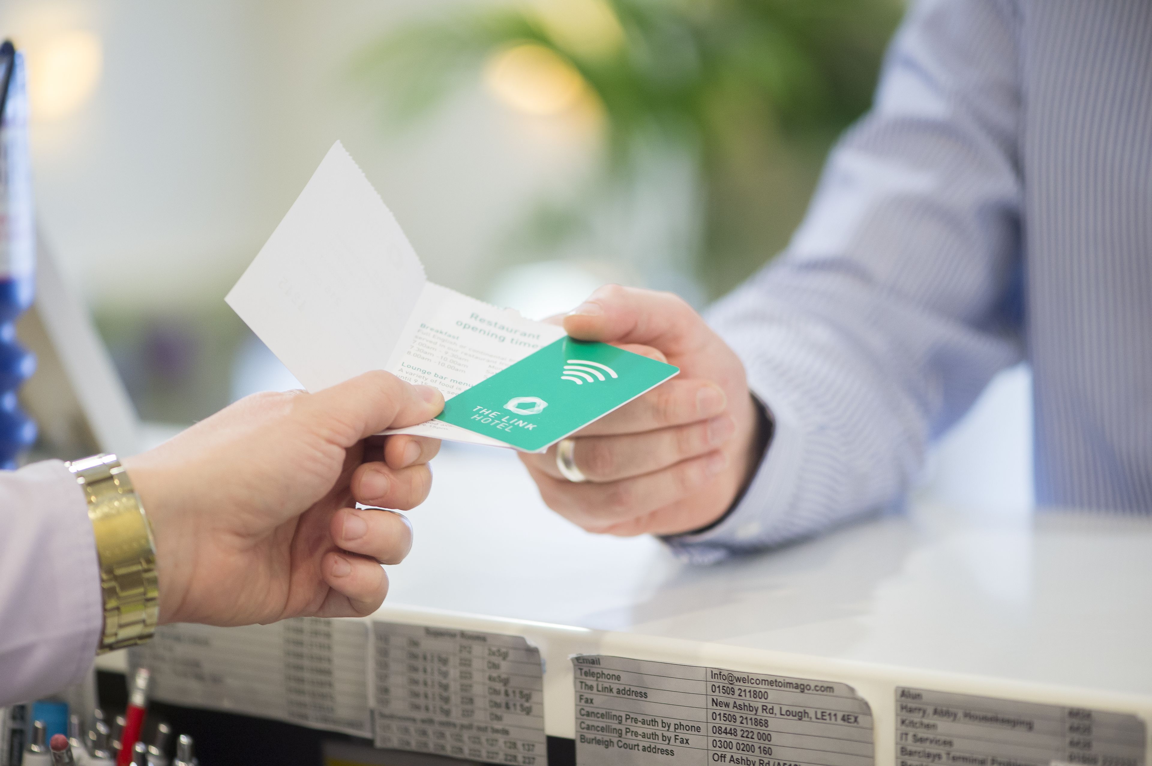 check-in/check-out kiosk