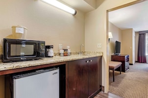 Suite, 2 Queen Beds, Non Smoking, Refrigerator & Microwave | Desk, blackout drapes, iron/ironing board, free WiFi