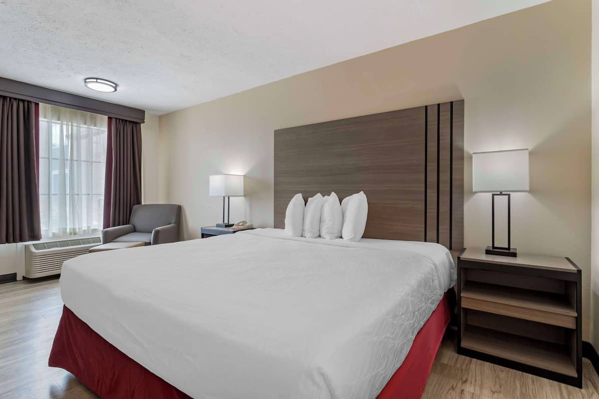 Standard Room, 1 Katil Ratu (Queen), Accessible, Non Smoking | Meja, langsir/tirai gelap terus, seterika/papan seterika, Wi-fi percuma
