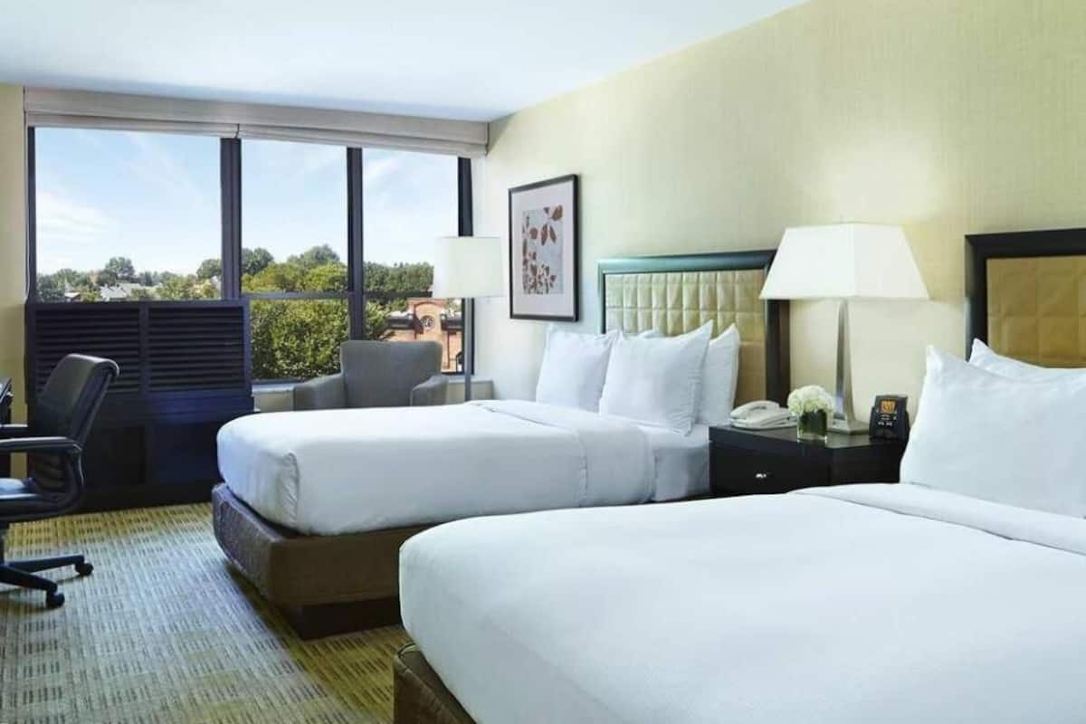 Premium bedding, down comforters, pillowtop beds, in-room safe