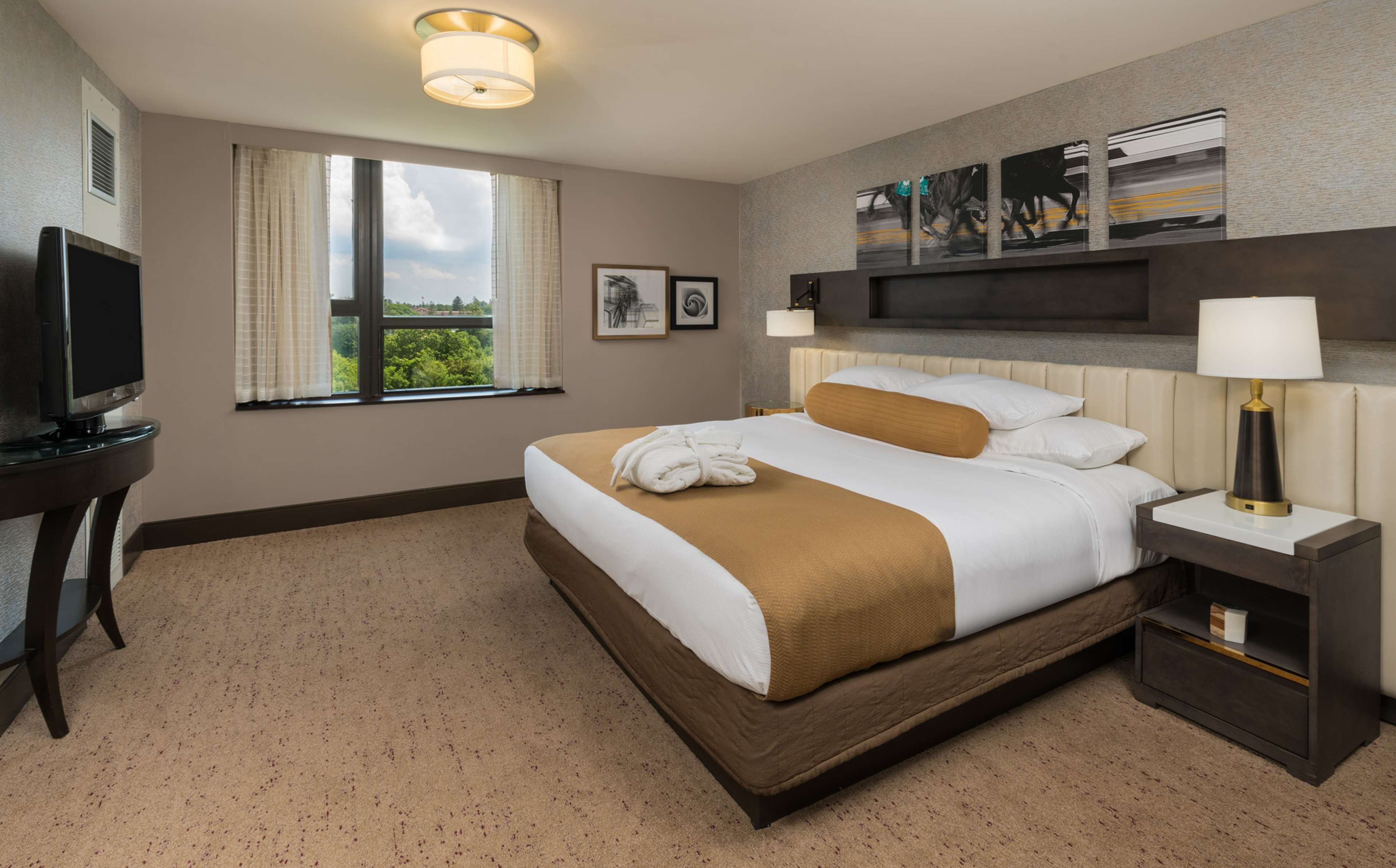 Premium bedding, down duvets, pillow-top beds, in-room safe