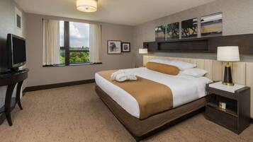 Premium bedding, down duvets, pillow-top beds, in-room safe