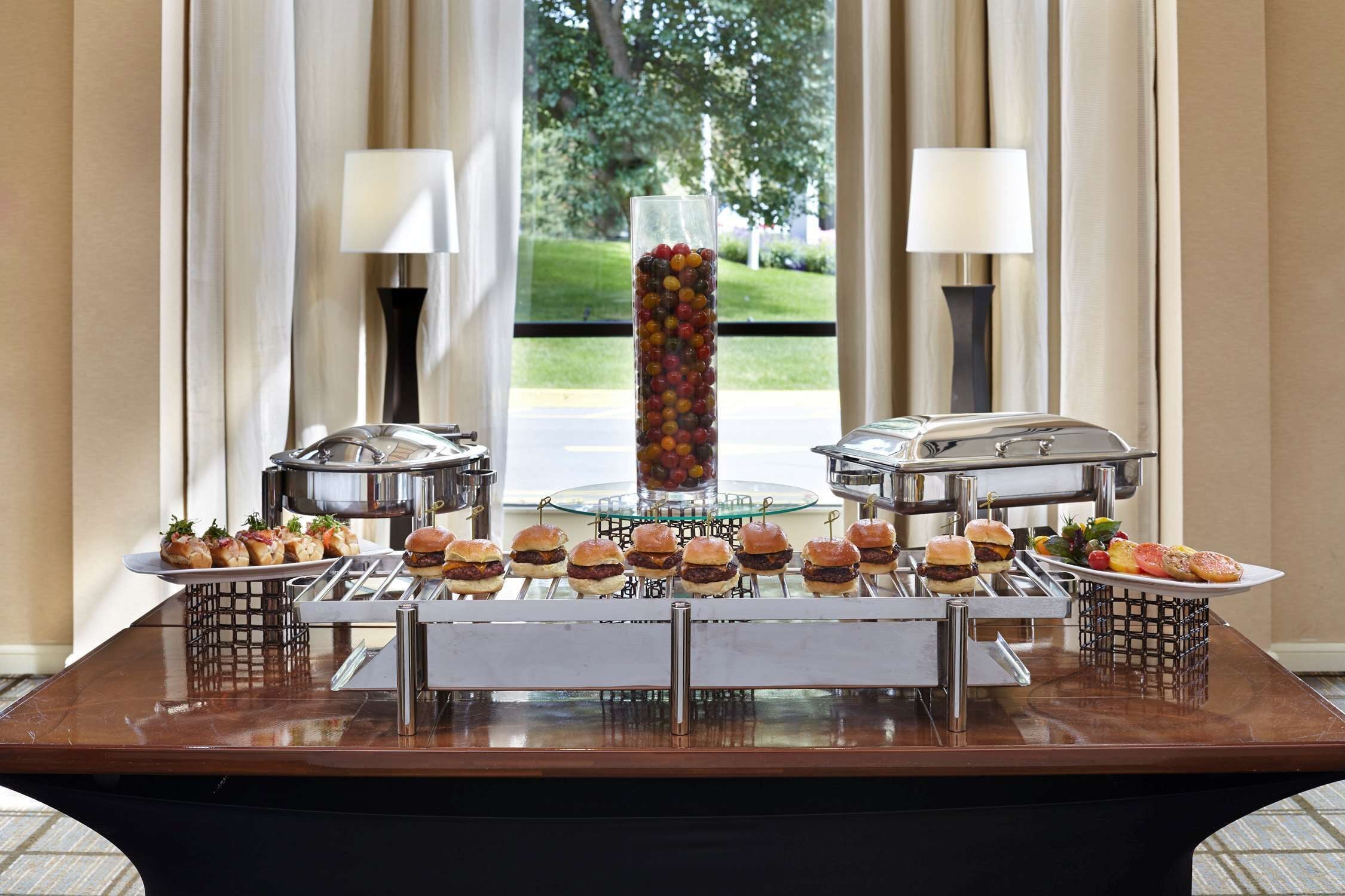 Breakfast, lunch and dinner served