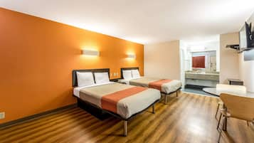 Standard Room, 2 Queen Beds, Non Smoking | Premium bedding, desk, blackout curtains, WiFi