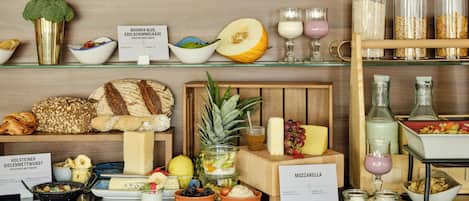 Daily buffet breakfast (EUR 18 per person)