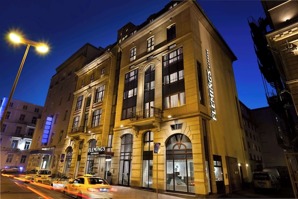 Front of property - evening/night