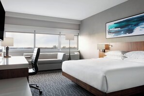 Pillow-top beds, desk, blackout curtains, iron/ironing board