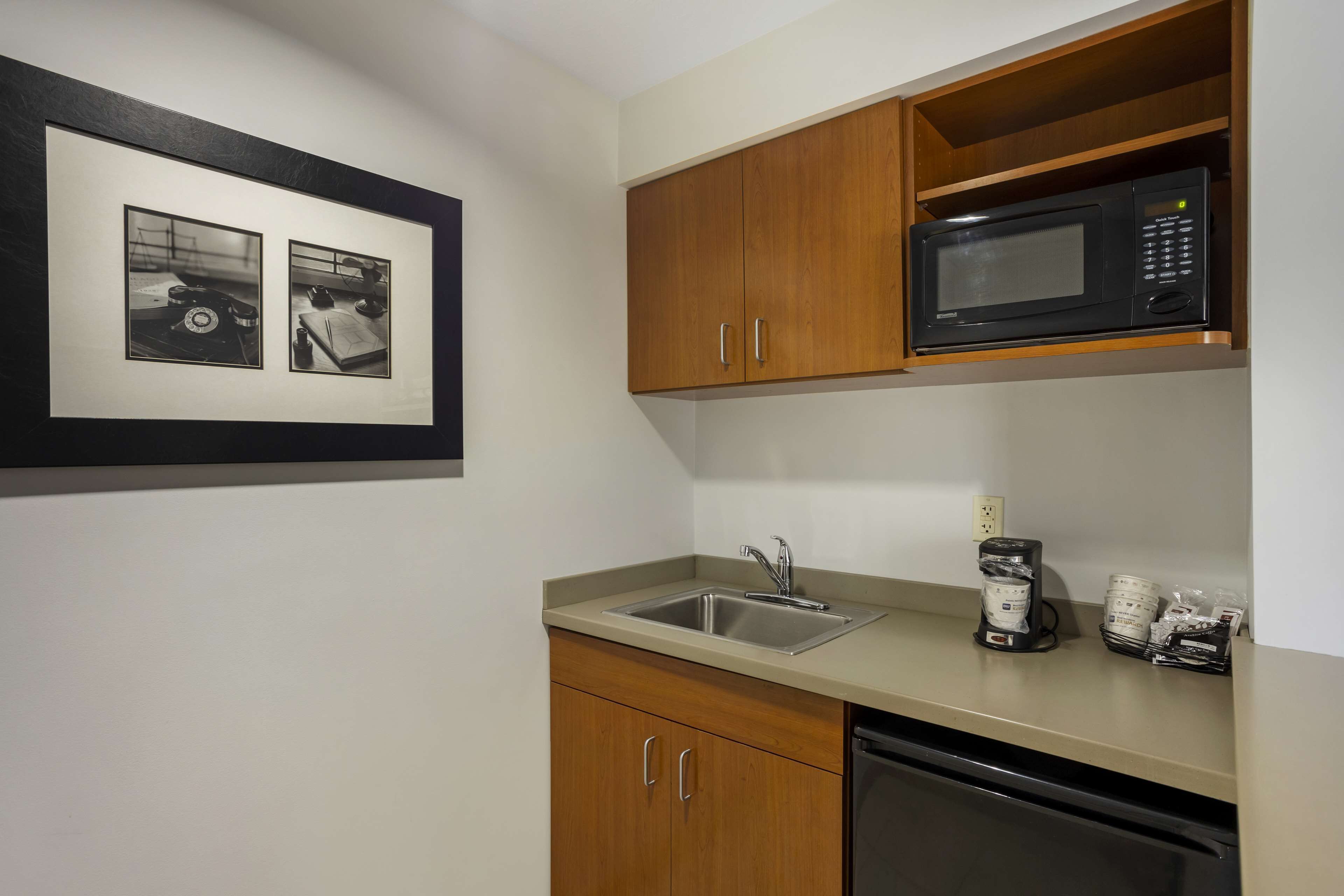 suite, 1 king bed, non smoking, refrigerator & microwave (with sofabed) | 1 bedroom, pillow-top beds, laptop workspace, blackout curtains