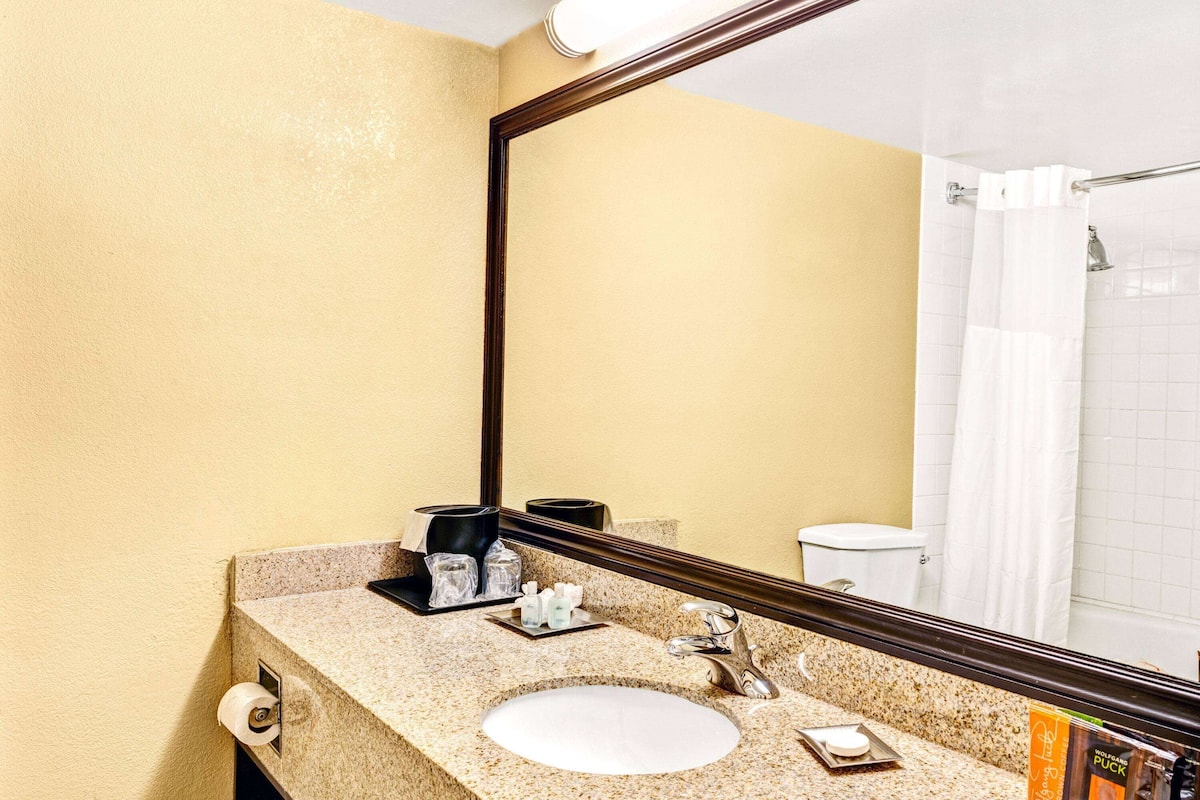 1 habitación, ropa de cama hipoalergénica y escritorio