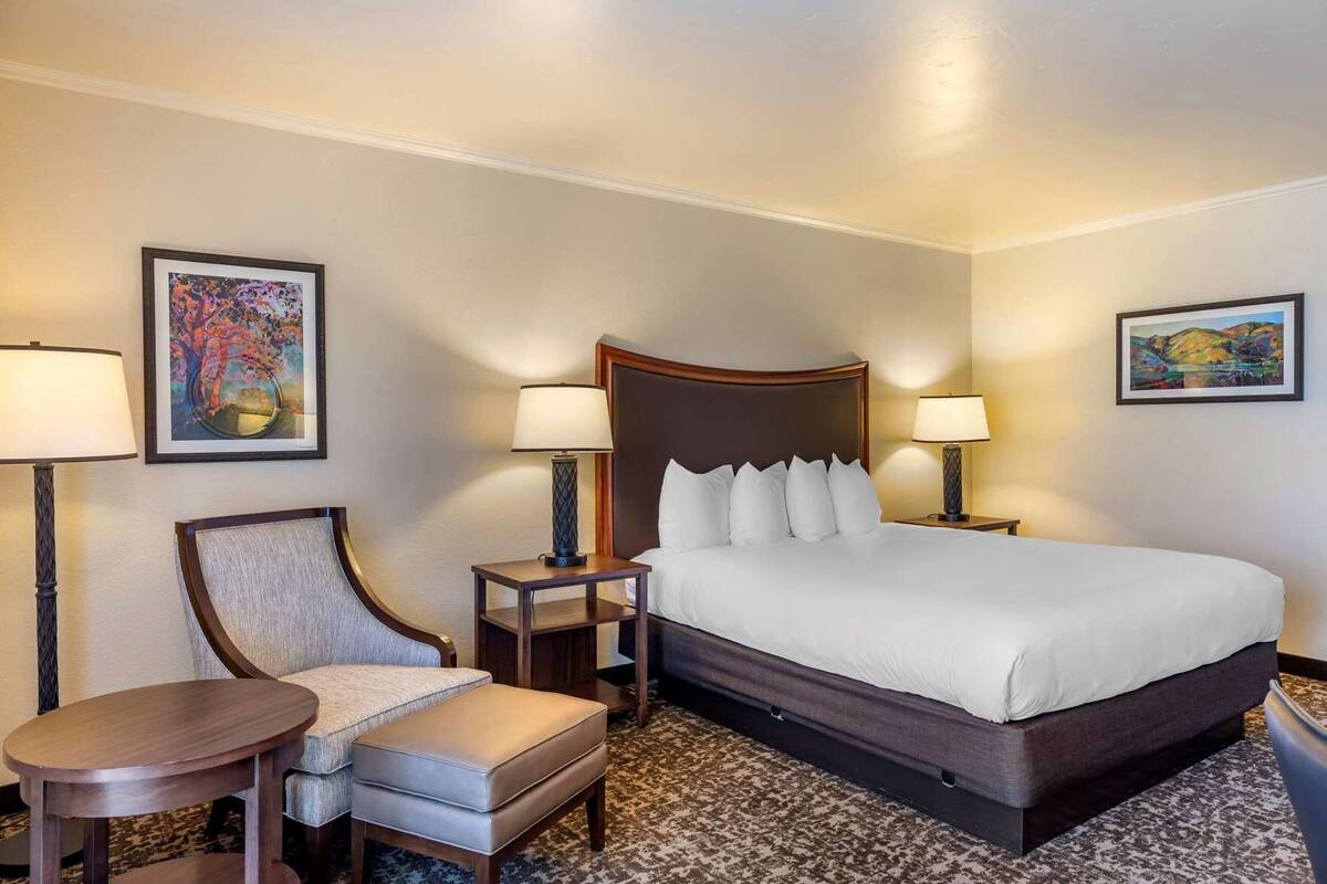 In-room safe, desk, blackout curtains, iron/ironing board