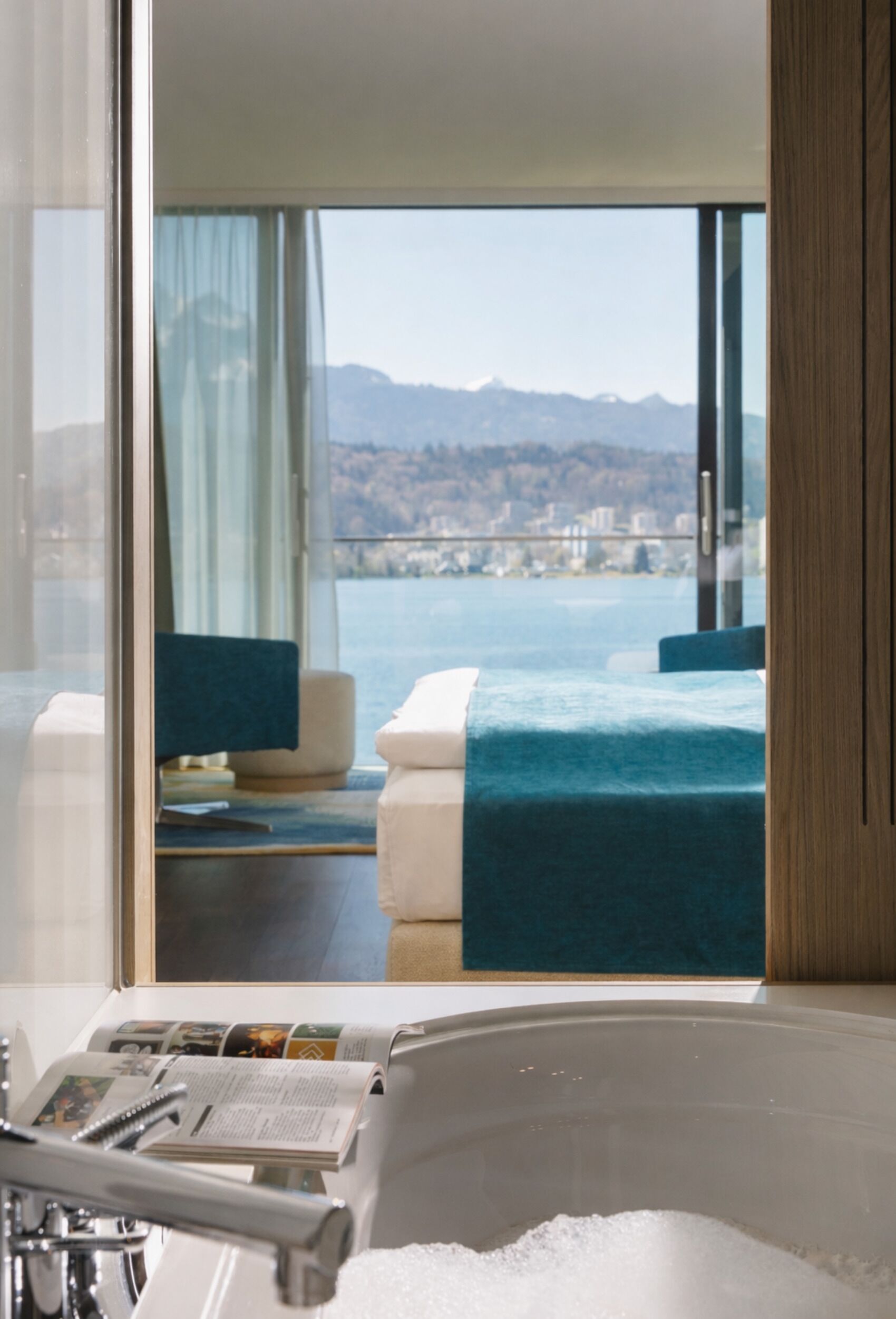 Lake View Deluxe Room | Hypo-allergenic bedding, minibar, in-room safe, desk