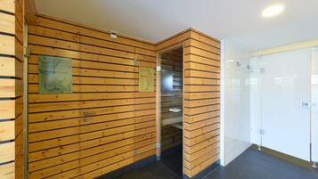 Un sauna, baño turco, salas de tratamiento o masajes