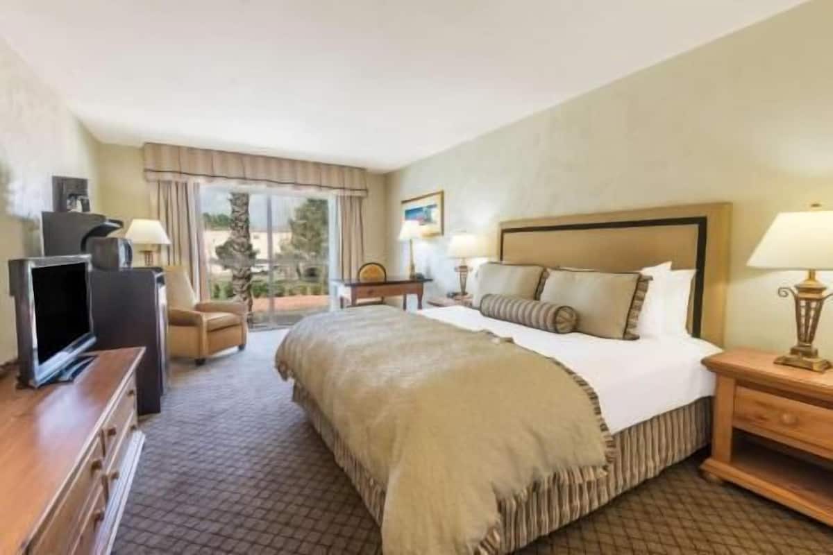 Pillow-top beds, desk, blackout curtains, iron/ironing board