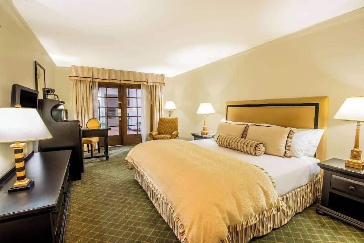 Pillow-top beds, desk, blackout curtains, iron/ironing board