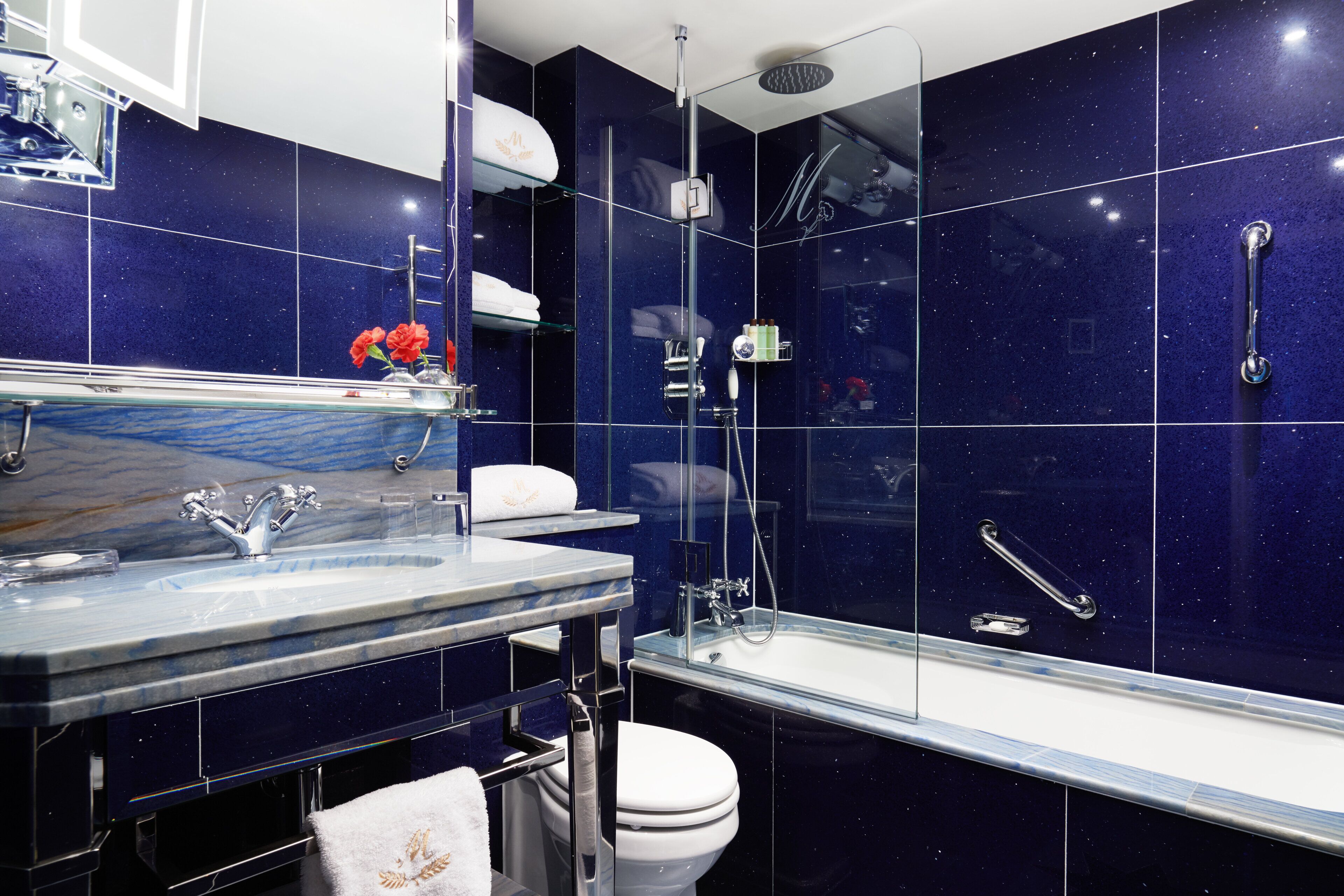 suite (91) the bedford) | bathroom | combined shower/bathtub, designer toiletries, hair dryer, bathrobes