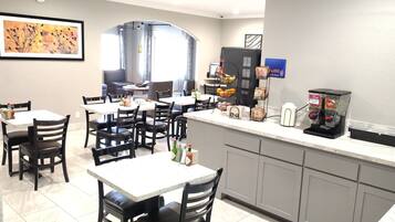 Free daily buffet breakfast