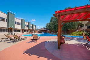 Indoor pool, outdoor pool