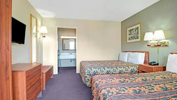 Desk, blackout drapes, free WiFi, bed sheets