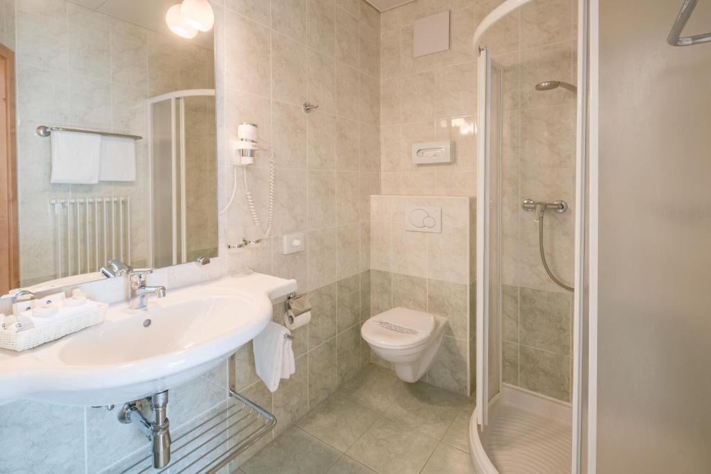 free toiletries, hair dryer, towels