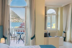 Junior Suite, Balcony | View from room - Best Western Hotel Bellevue Au Lac (Lugano)