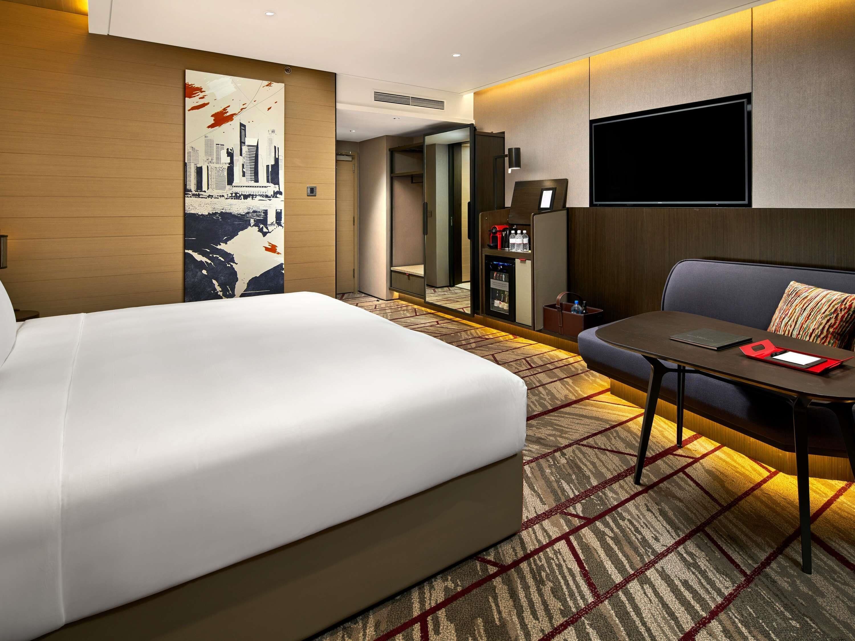 In-room safe, desk, laptop workspace, blackout drapes
