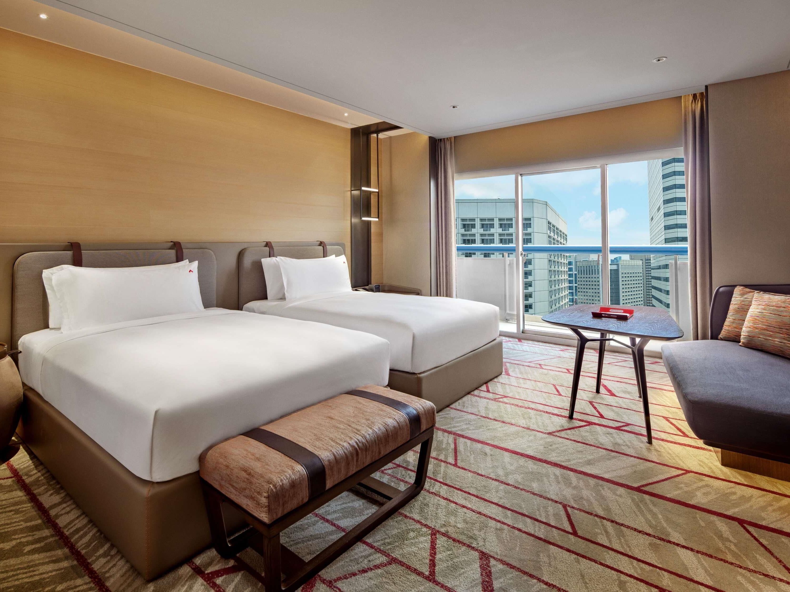 In-room safe, desk, laptop workspace, blackout curtains
