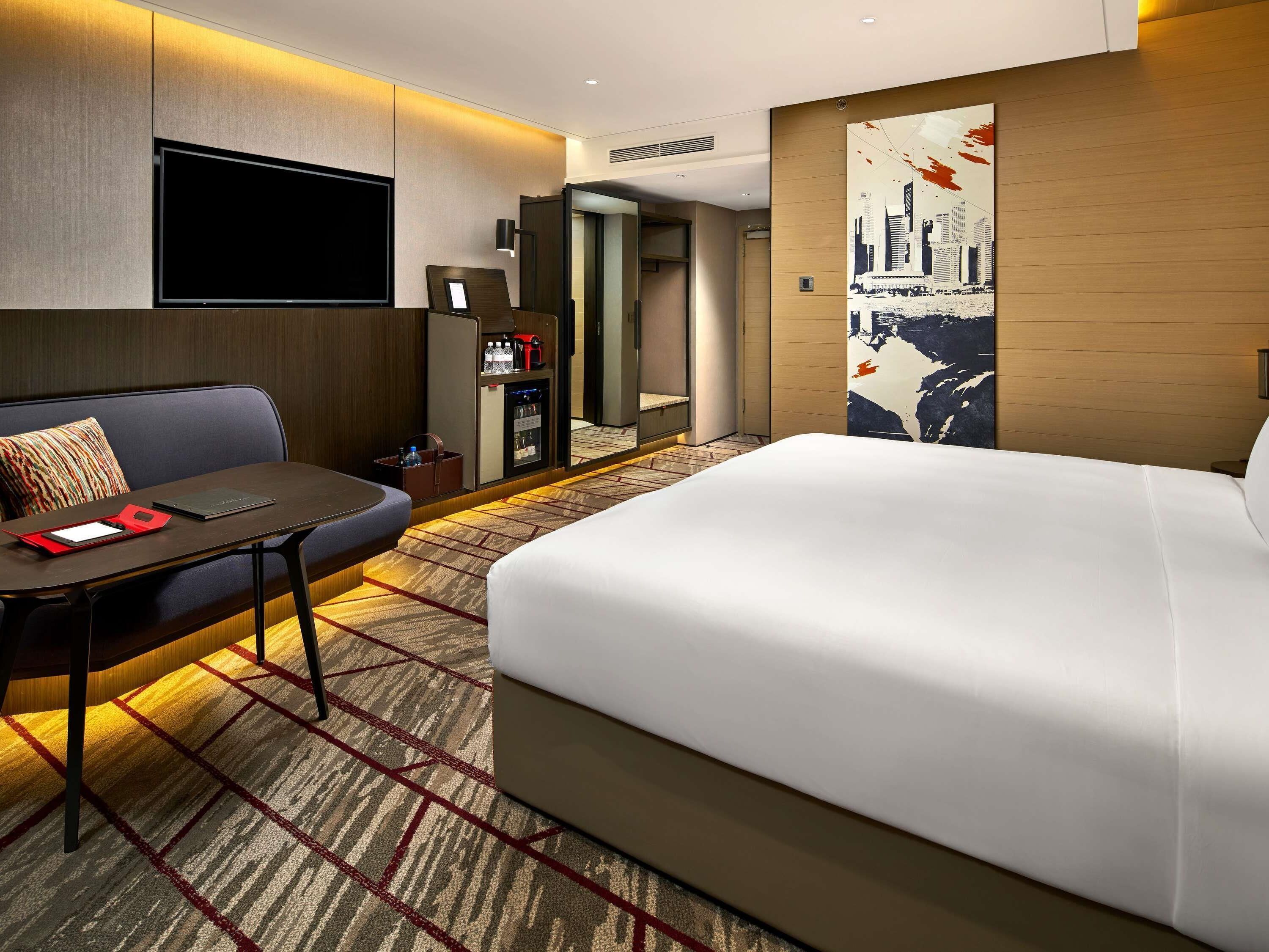 In-room safe, desk, laptop workspace, blackout drapes