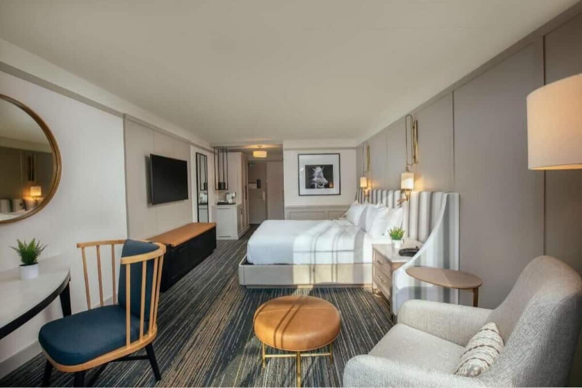 In-room safe, blackout curtains, iron/ironing board