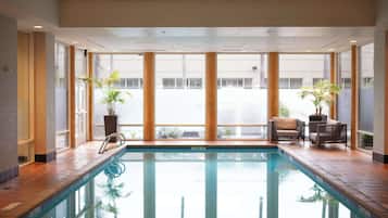 Indoor pool, outdoor pool, open 6:00 AM to 10:00 PM, sun loungers