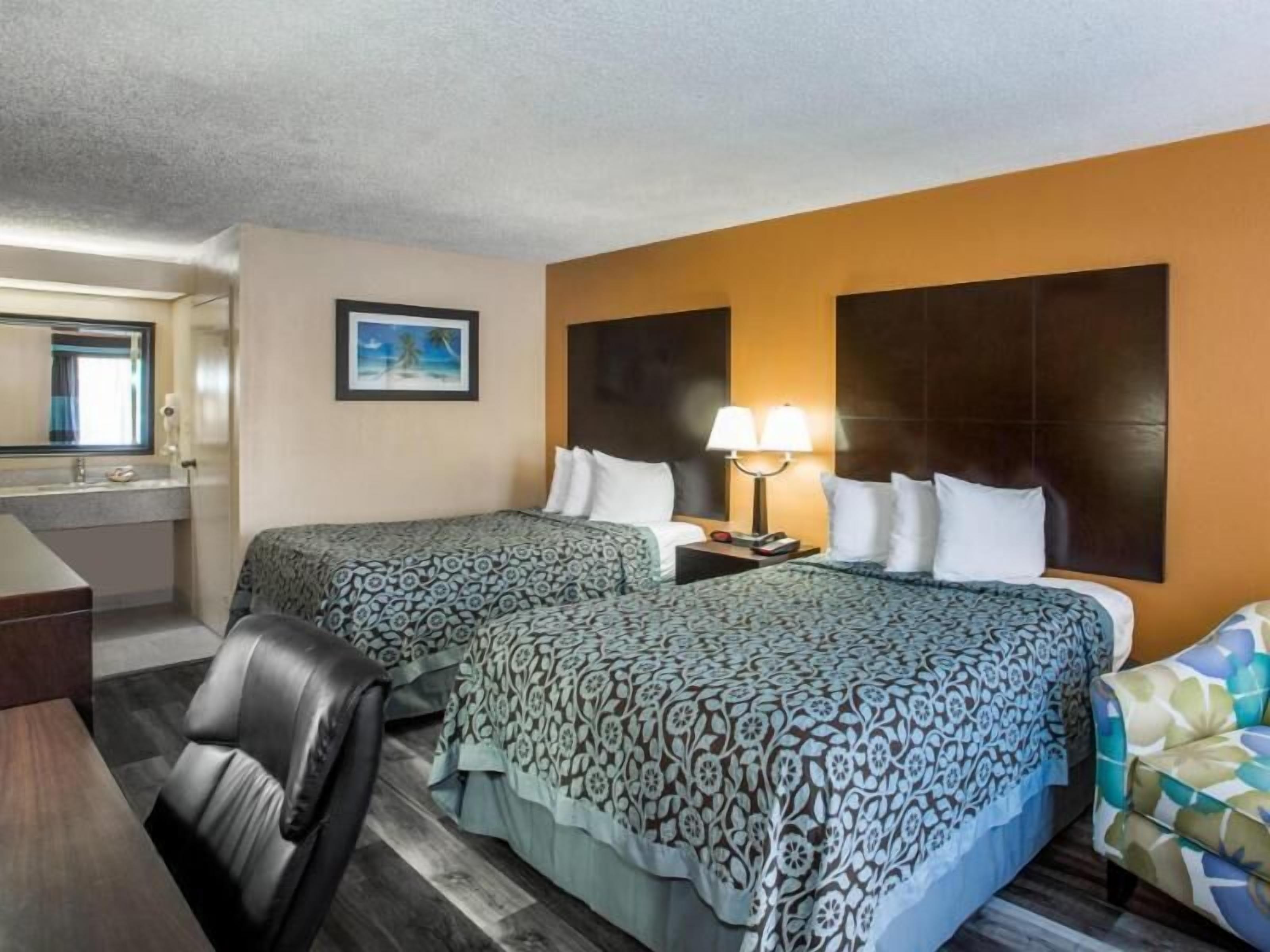 Premium bedding, desk, blackout curtains, soundproofing