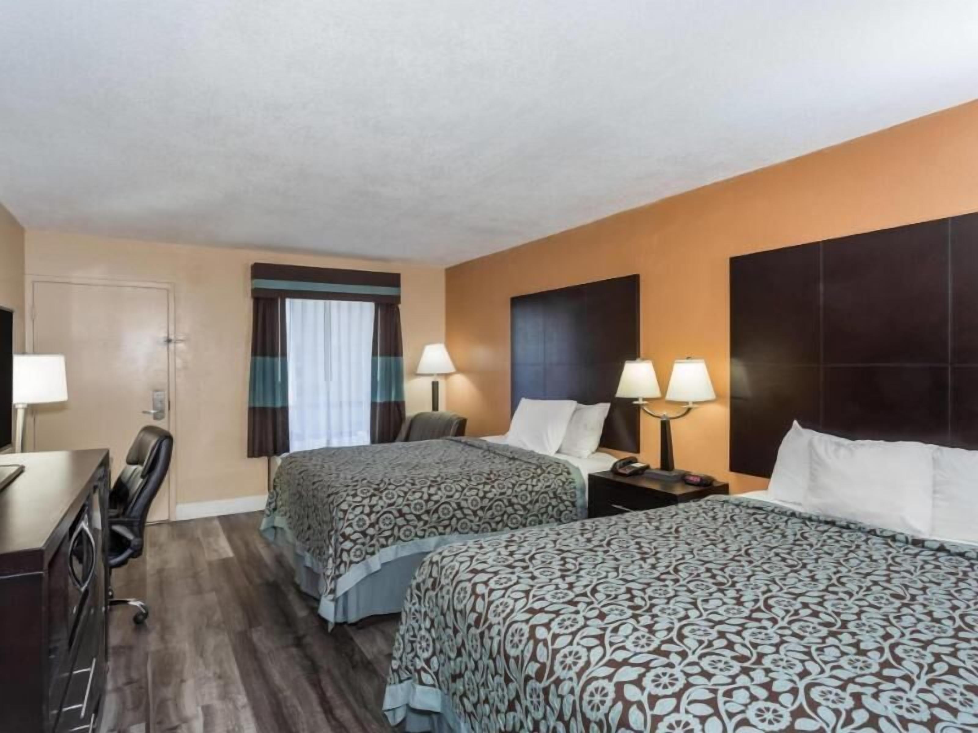 Premium bedding, desk, blackout curtains, soundproofing