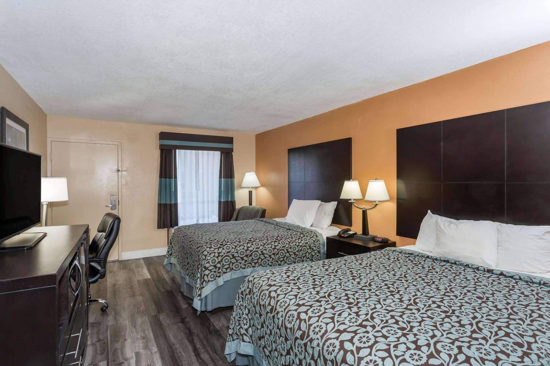 Premium bedding, desk, blackout curtains, soundproofing