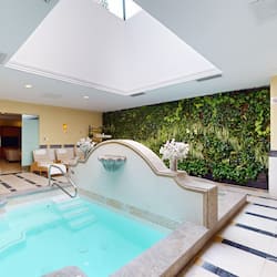 Salas de tratamiento para parejas, un sauna, una bañera de hidromasaje