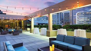 Outdoor wedding area