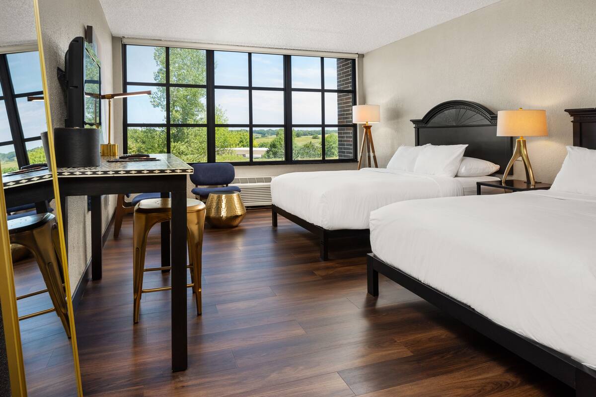 hypo-allergenic bedding, pillow-top beds, individually decorated, desk