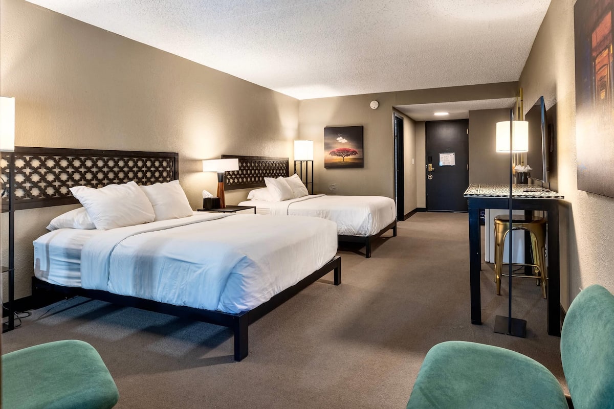 Standard Room, 2 Queen Beds, Non Smoking | Hypo-allergenic bedding, pillow-top beds, individually decorated, desk