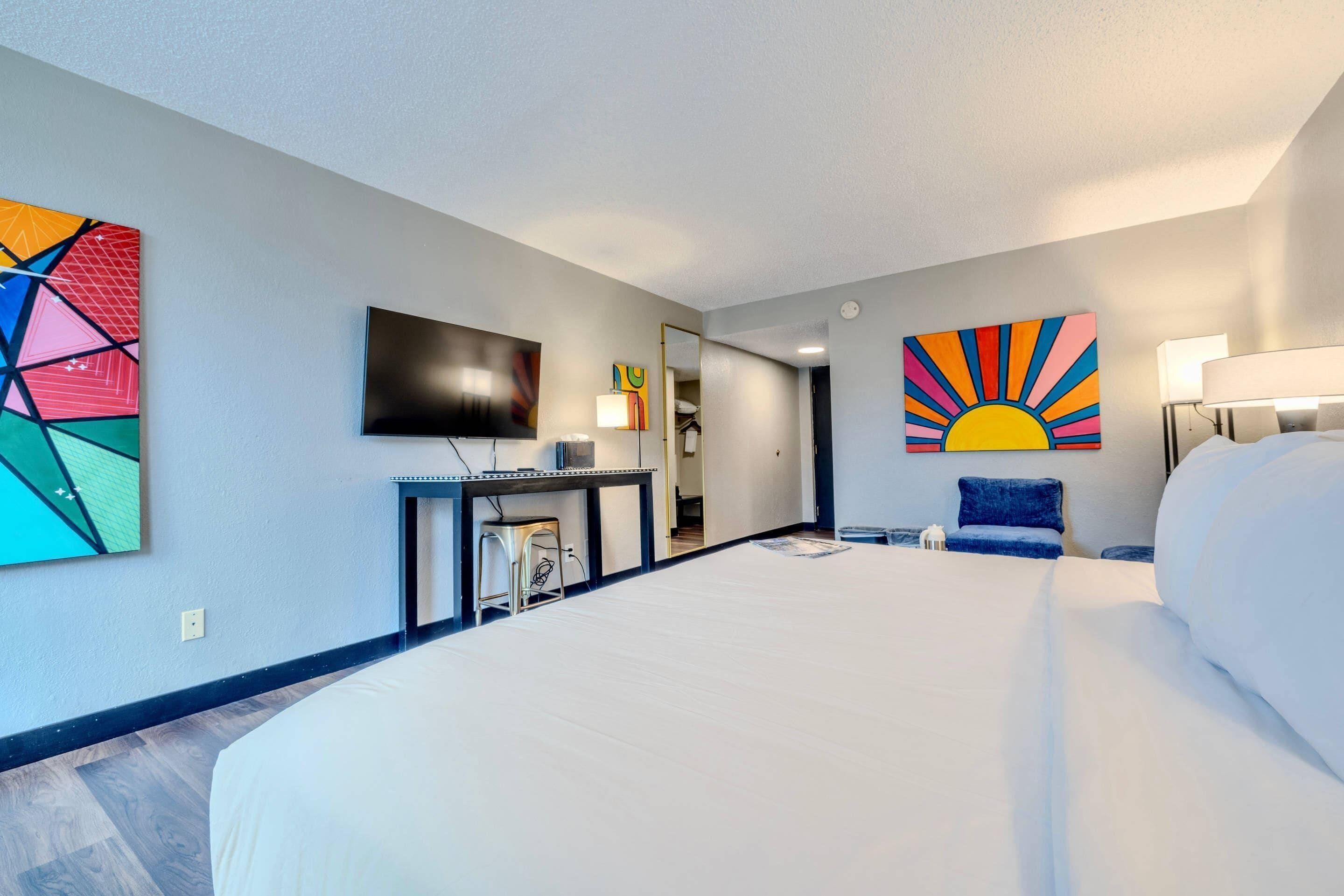 Chambre Standard, 1 très grand lit, non-fumeur, patio (Courtyard View)