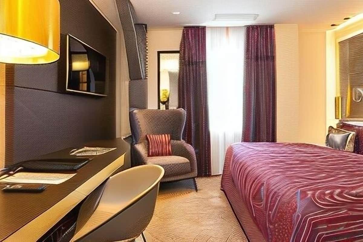 Premium bedding, pillow-top beds, free minibar, in-room safe