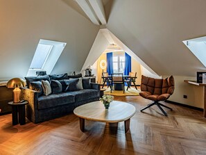 Premium bedding, pillow-top beds, free minibar, in-room safe