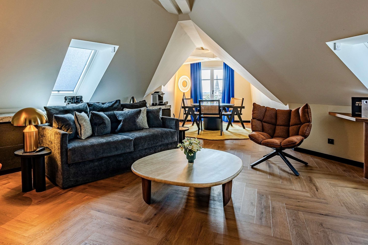 Suite, 1 kingsize bed | Luxe beddengoed, pillowtop-bedden, een gratis minibar