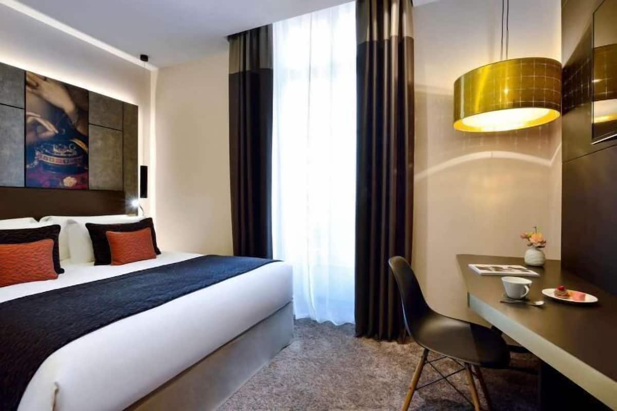 Premium bedding, pillow-top beds, free minibar, in-room safe