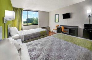 Room, 2 Queen Beds, Non Smoking | 1 bedroom, minibar, in-room safe, desk