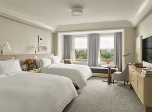 Frette Italian sheets, premium bedding, down duvets, minibar