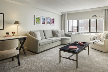 32-inch TV with premium channels at Capitol Hill Hotel