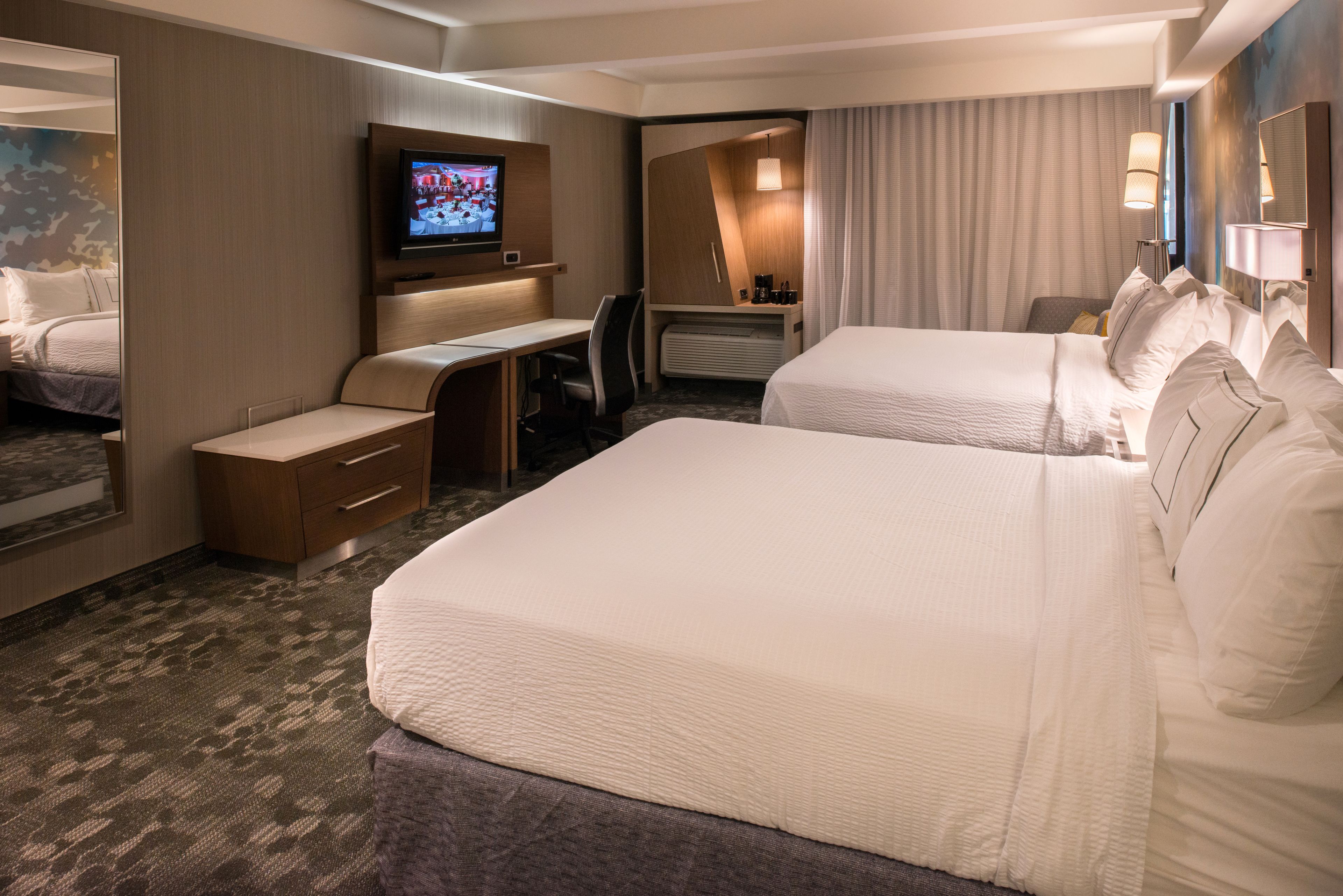 room, 2 queen beds, non smoking | premium bedding, down duvets, in-room safe, desk